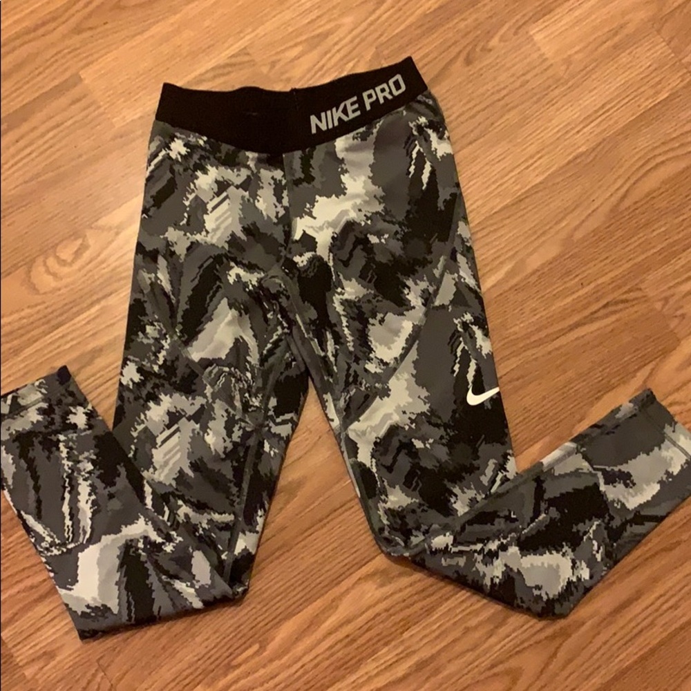 Girls Nike Pro Leggings size M - Picture 3 of 6
